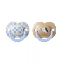   Tommee Tippee Ultimate Fit játszócumi 6-18 hó 2 db - kék/drapp kutyus