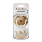 Tommee Tippee Ultimate Fit játszócumi 18-36 hó 2 db - krém/drapp kutyus