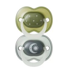   Tommee Tippee Night Glow nyugtató cumi 18-36 hó, 2 db - kék/zöld