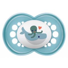 MAM Original szilikon nyugtató cumi 6+hó - kék bálna 
