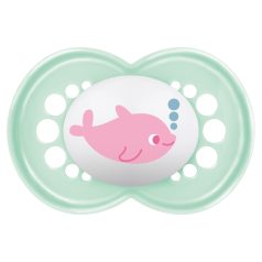 MAM Original 16+ szilikon nyugtató cumi - menta delfin