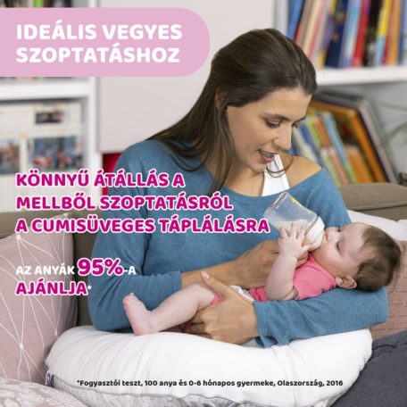 Chicco NaturalFeeling 250 ml cumisüveg közepes folyású 2 hó+ rózsaszín bagoly 

