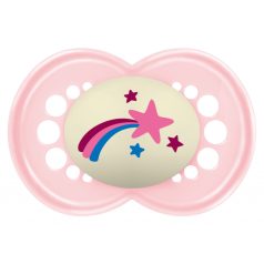   MAM Original Night 6+ szilikon nyugtató cumi - rózsaszín csillagos