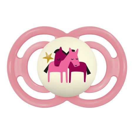 MAM Perfect Night 16+ szilikon nyugtató cumi - Rózsaszín lóvacska