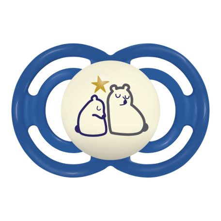 MAM Perfect Night 16+ szilikon nyugtató cumi - Kék maci