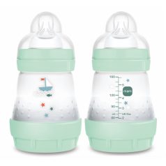 Mam 160 ml  Anti-Colic 0 hó + cumisüveg - menta hajó 