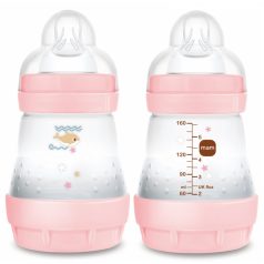   Mam 160 ml  Anti-Colic 0 hó + cumisüveg - rózsaszín bálna 
