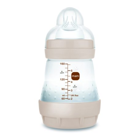 MAM Anti-Colic Matt cumisüveg 160ml 0hó+  Bézs Nyuszi 
