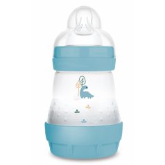 MAM Anti-Colic Matt cumisüveg 160ml 0hó+  Kék Dinó 