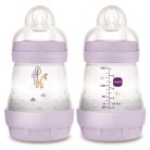 MAM Anti-Colic Matt cumisüveg 160ml 0hó+ Lila Zsiráf 