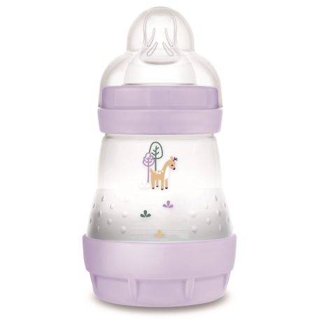 MAM Anti-Colic Matt cumisüveg 160ml 0hó+ Lila Zsiráf 