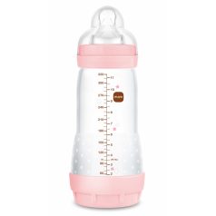 Mam Anti-Colic cumisüveg 320 ml  4 hó + rózsaszín kacsa 