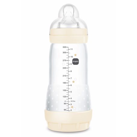 Mam Anti-Colic cumisüveg 320 ml  4 hó + bézs hal 