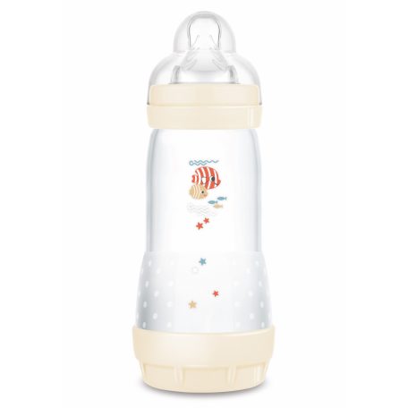 Mam Anti-Colic cumisüveg 320 ml  4 hó + bézs hal 