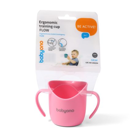  Baby Ono ergonómikus tanuló pohár 120 ml - rózsaszín