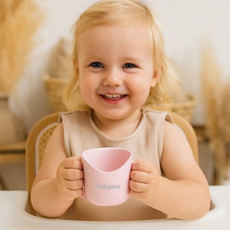  Baby Ono ergonómikus tanuló pohár 120 ml - rózsaszín