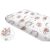 Baby Shop 60*120 cm pamut,gumis lepedő - Holdas nyuszi rózsaszín