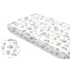 Baby Shop 60*120 cm pamut,gumis lepedő - Kék repülő maci