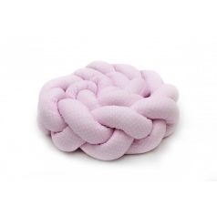   Prémium fonott fejvédő kiságyba 210cm - rózsaszín pöttyös 