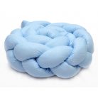 Prémium fonott fejvédő kiságyba 210cm - kék pöttyös 