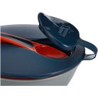 Tommee Tippee Feeding bowls etetőtálka tetővel és kanállal 6+ - szürke/narancs