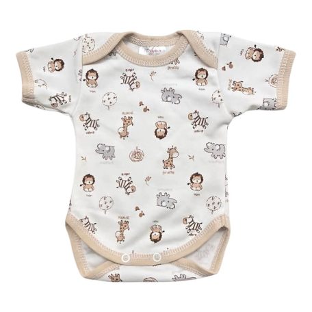 Vaganza Rövid ujjú, békanyakú body - Szafari (74)-klón