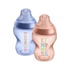 Tommee Tippee Closer To Nature 2*260ml cumisüveg 0+ - terrakotta/kék