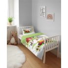 Pamut ágynemű huzat 90*120 cm - Cute Farm piros traktorral 