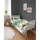 Pamut ágynemű huzat 90*120 cm - Cute Farm zöld traktorral 