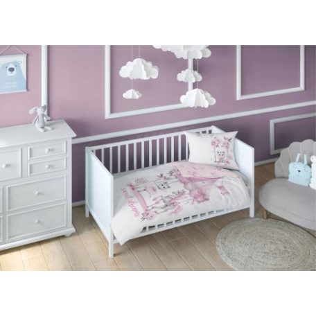 Pamut ágynemű huzat 90*120 cm - Sweet dreams rózsaszín 