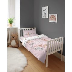 Pamut ágynemű huzat 90*120 cm - Kis őzikék rózsaszín 