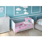 Pamut ágynemű huzat 100*135 cm - Sellő rózsaszín