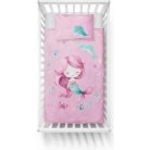 Pamut ágynemű huzat 100*135 cm - Sellő rózsaszín