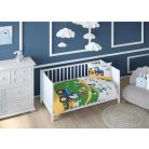 Pamut ágynemű huzat 100*135 cm - Napos farm kék traktorral