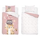 Pamut ágynemű huzat 90*120 cm - Cuki Cicák rózsaszín