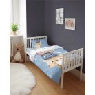 Pamut ágynemű huzat 100*135 cm - Cuki Cicák kék