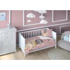 Pamut ágynemű huzat 100*135 cm - Cuki Cicák rózsaszín 