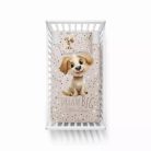 Pamut ágynemű huzat 90*120 cm - Legjobb barátja bézs