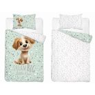 Pamut ágynemű huzat 90*120 cm - Legjobb barátja menta