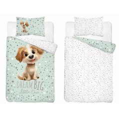 Pamut ágynemű huzat 90*120 cm - Legjobb barátja menta