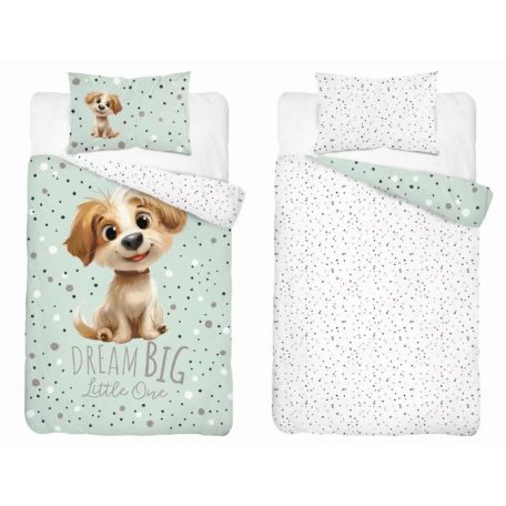 Pamut ágynemű huzat 100*135 cm - Legjobb barátja menta