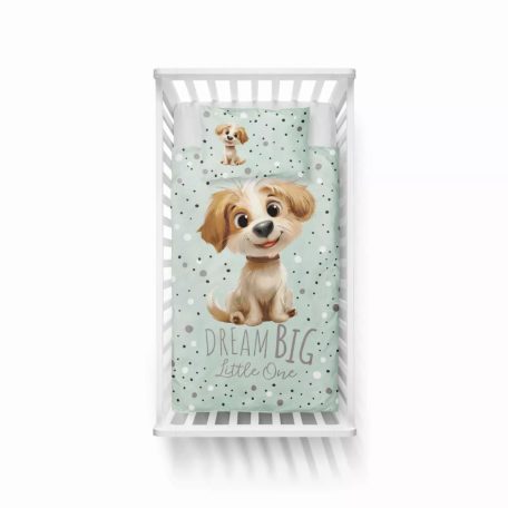 Pamut ágynemű huzat 100*135 cm - Legjobb barátja menta