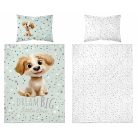 Pamut ágynemű huzat 100*135 cm - Legjobb barátja menta