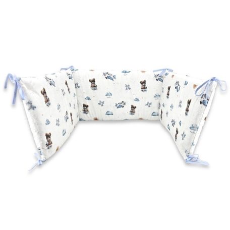 Baby Shop fejvédő kiságyba - Kék maci