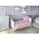 Pamut ágynemű huzat 90*120 cm - Believe in magic rózsaszín 