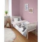 Pamut ágynemű huzat 90*120 cm - Cica rózsaszín