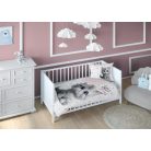 Pamut ágynemű huzat 90*120 cm - Cica rózsaszín