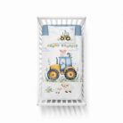 Pamut ágynemű huzat 100*135 cm - Sárga traktor