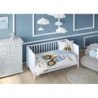 Pamut ágynemű huzat 100*135 cm - Sárga traktor