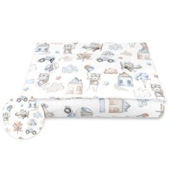   Baby Shop 2 részes babaágynemű 90x120 cm - Kék repülő maci 